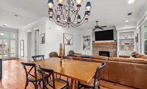 Dining - Charming Augusta retreat with modern comforts, cozy fireplace & private backyard (Martinez)