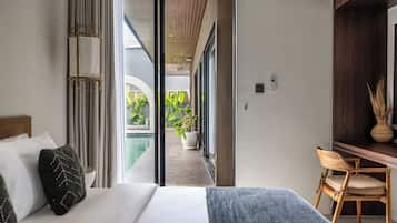 Villa, 2 slaapkamers, balkon, uitzicht op zwembad | Gratis wifi, beddengoed