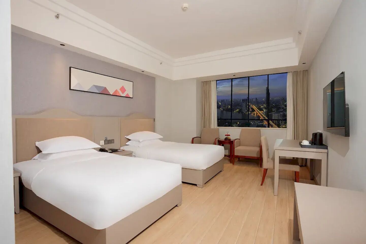Chambre Supérieure avec lits jumeaux, vue ville