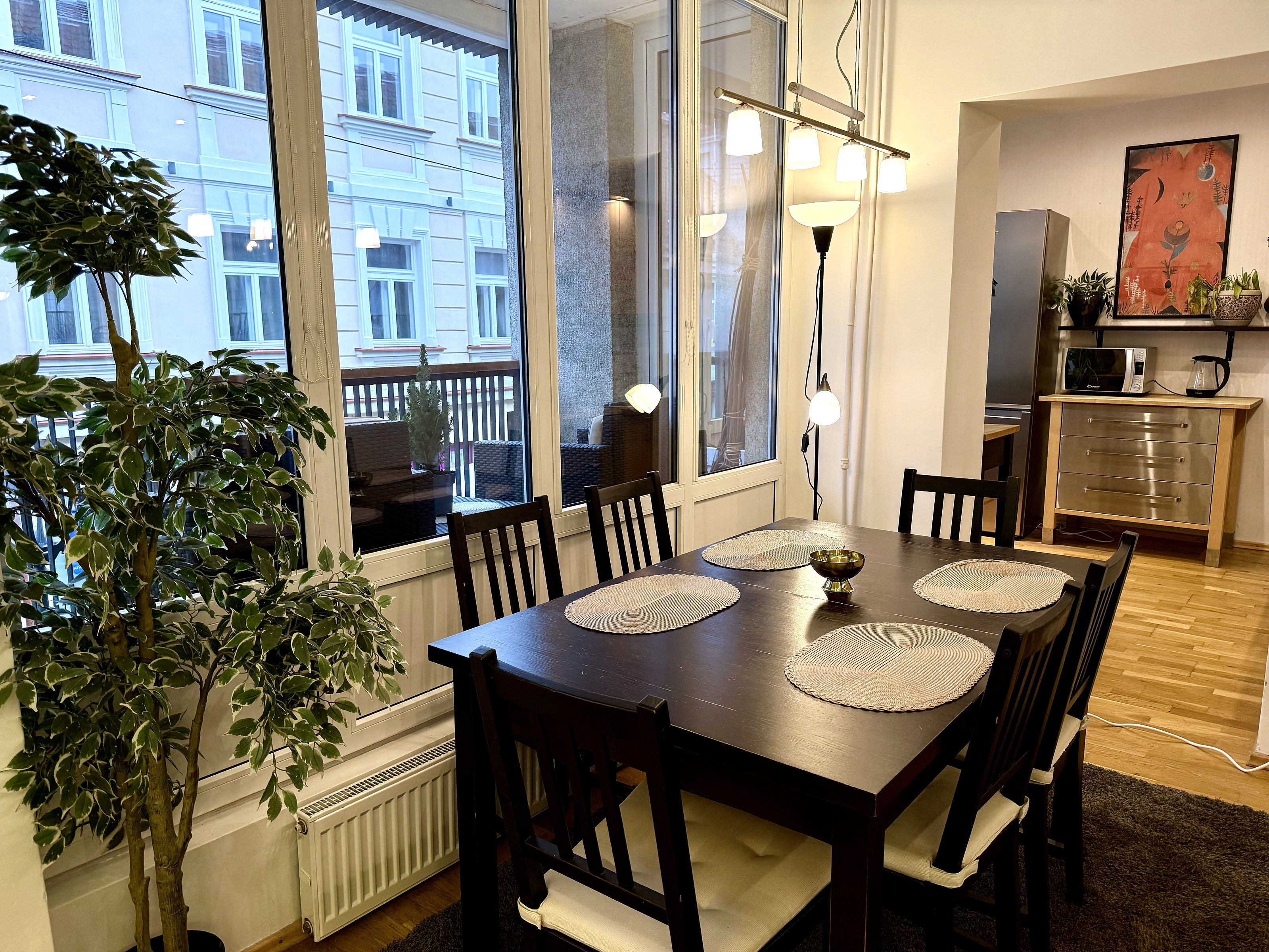 Spiseområde på rommet