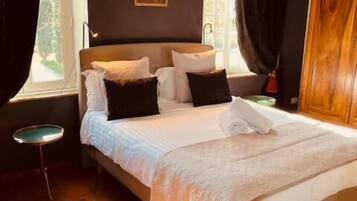 Luxe tweepersoonskamer, uitzicht op tuin