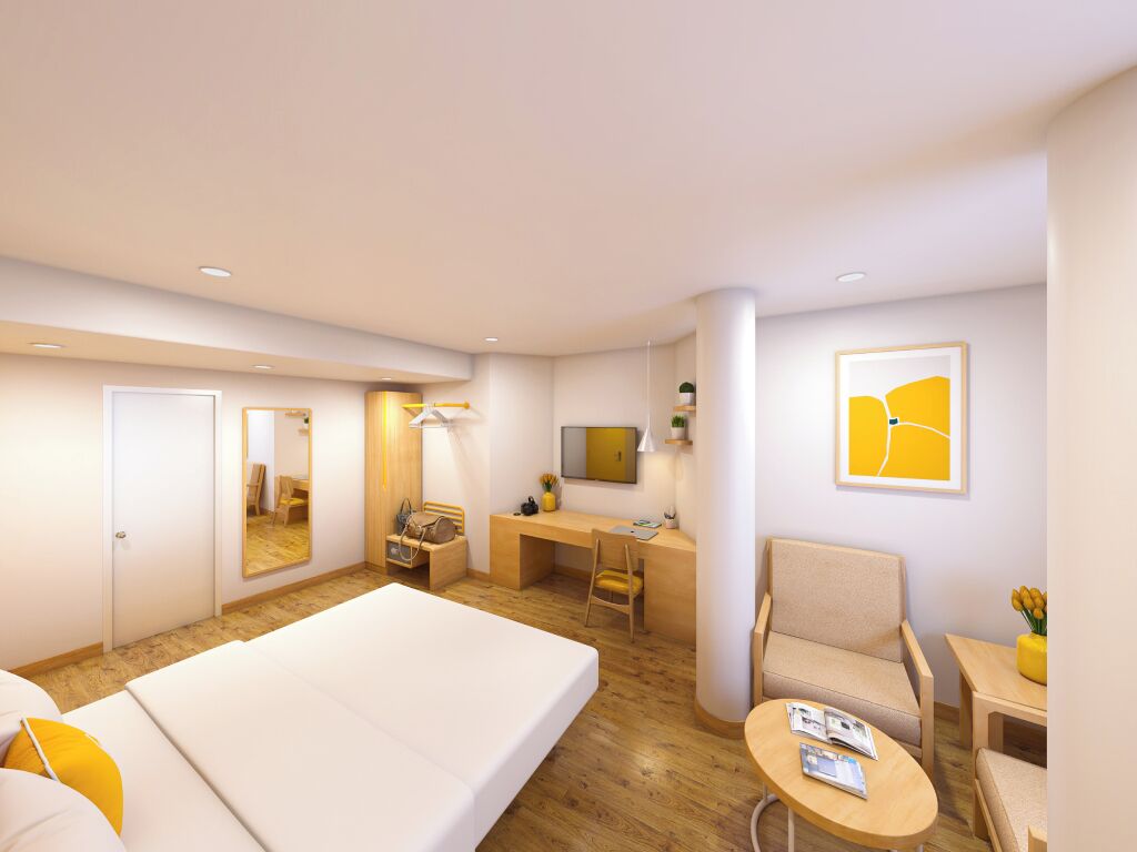 Deluxe Double Room, City View | In-room safe, iron/ironing board (on request), WiFi (free)