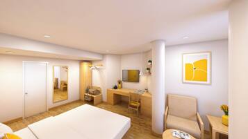 Deluxe Double Room, City View | In-room safe, iron/ironing board (on request), WiFi (free)