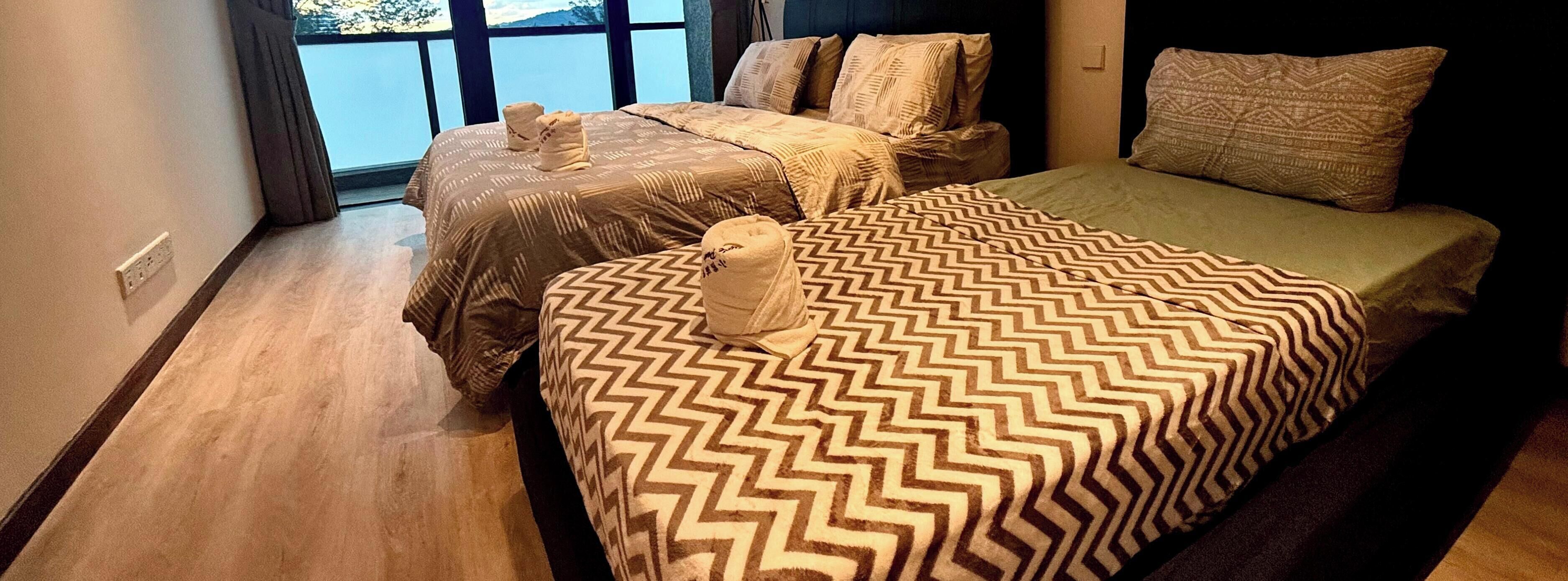 2 bedrooms, iron/ironing board, free WiFi, bed sheets
