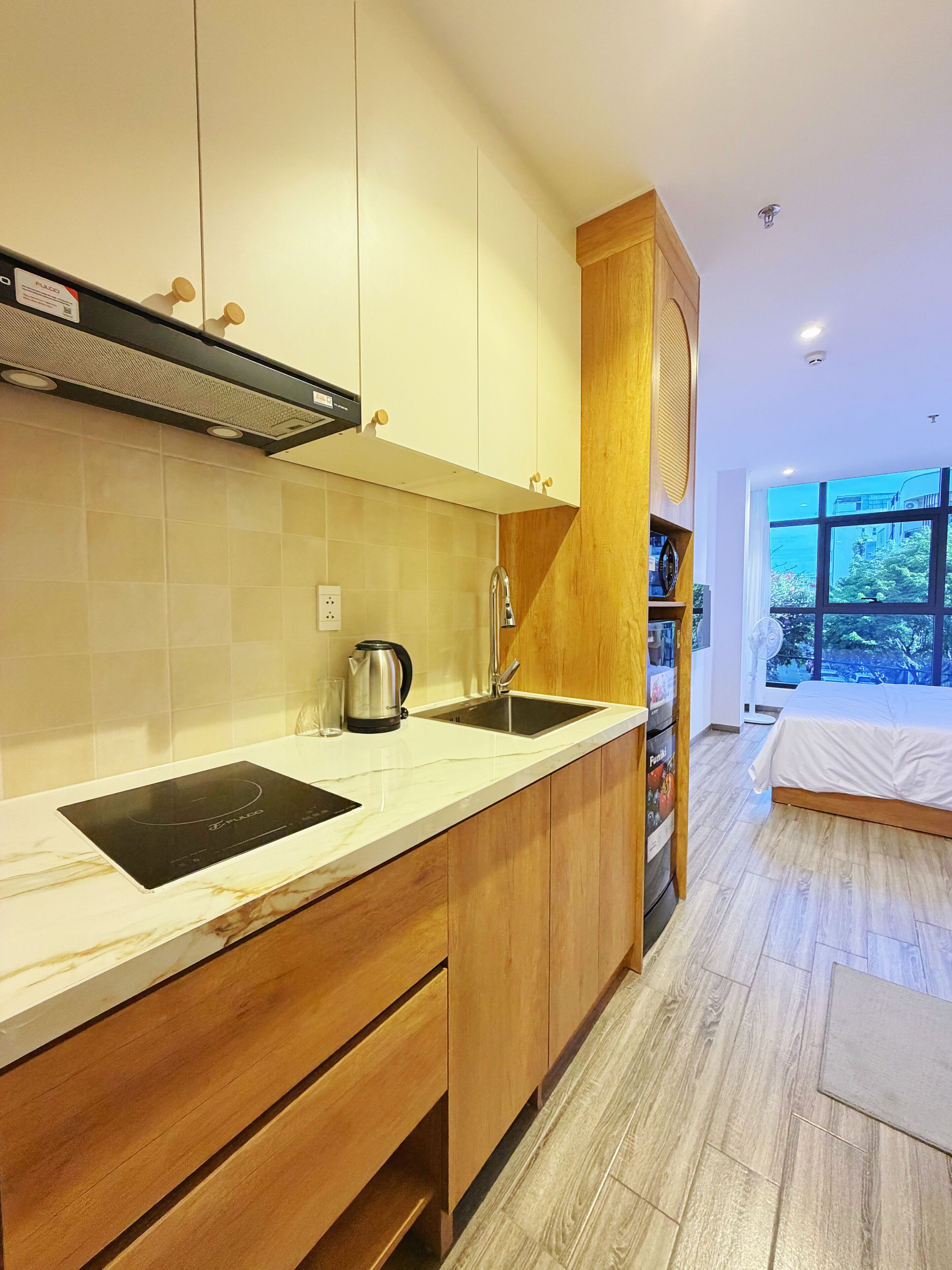 Junior Studio, City View | Private kitchen