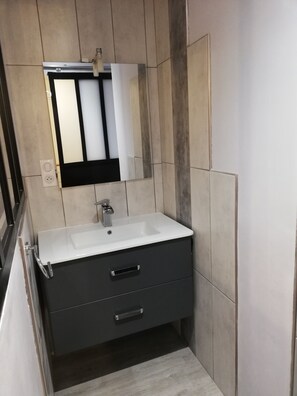 Shower, hair dryer, soap, toilet paper - Le Cabanel (Florentin-la-Capelle)