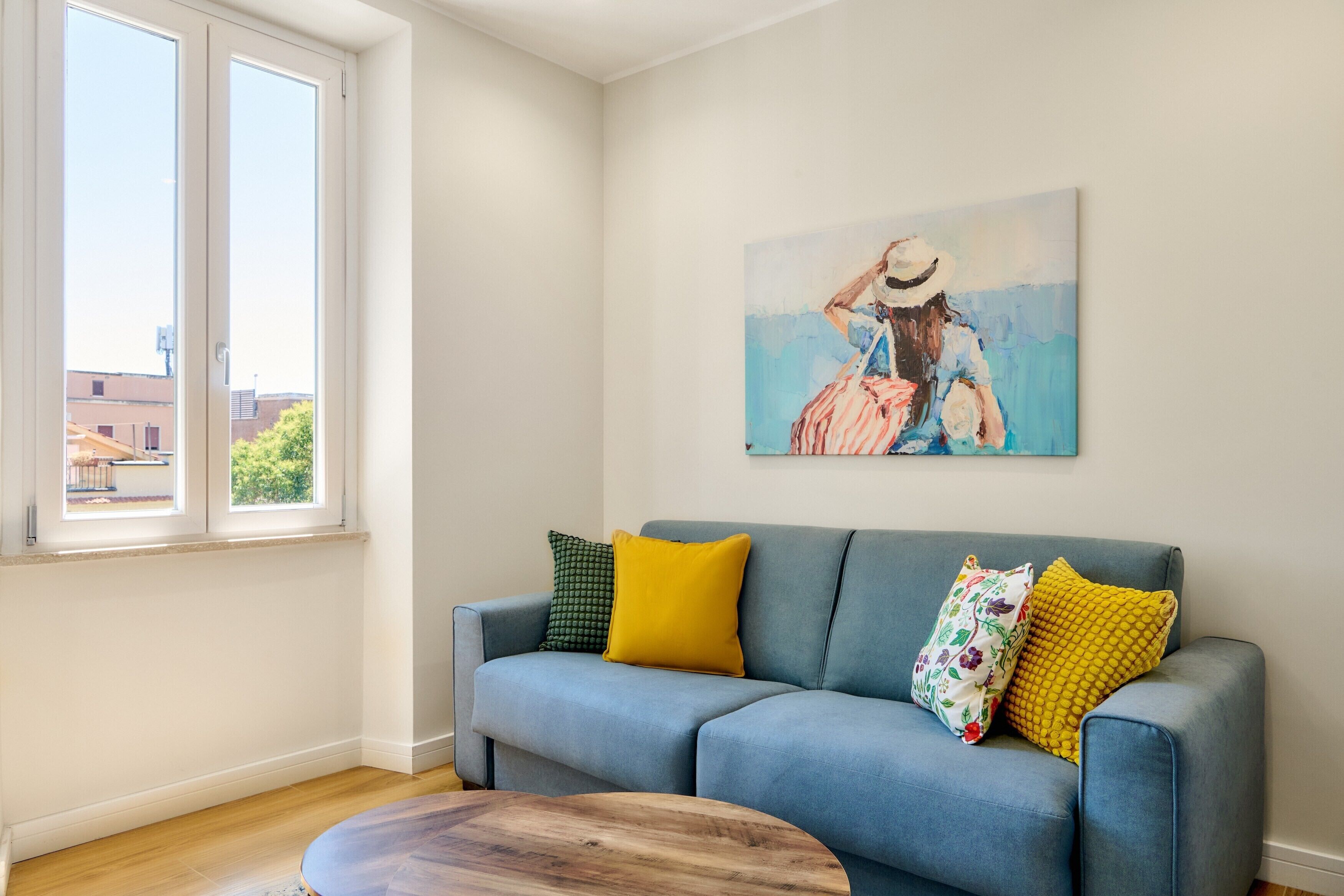 Departamento superior, vista a la ciudad | Área de sala de estar