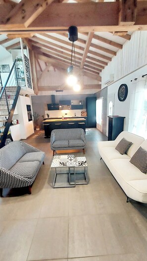 Living area - Villa océan-Achard-Labenne, near the dune.Pool/Spa /Sleeps 8/10 and pets welcome (Labenne)
