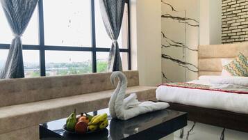 Deluxe kamer, balkon, uitzicht op bergen | Gratis wifi