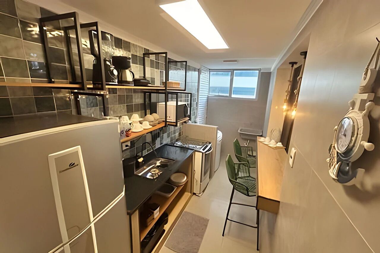 Deluxe Apartment, Balcony, Beach View | Private kitchen