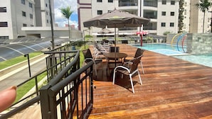 Outdoor dining - 2802 Parc Apto 3 qtos Luxo com Garagem (Belém)