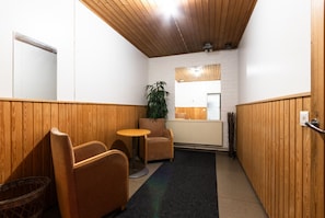Lounge in sauna area (shared).