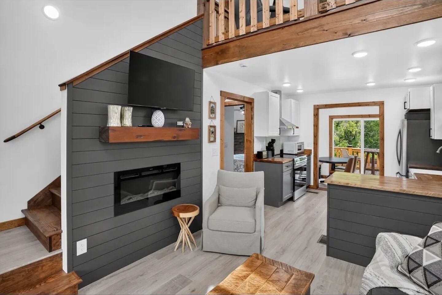 Cozy electric fireplace