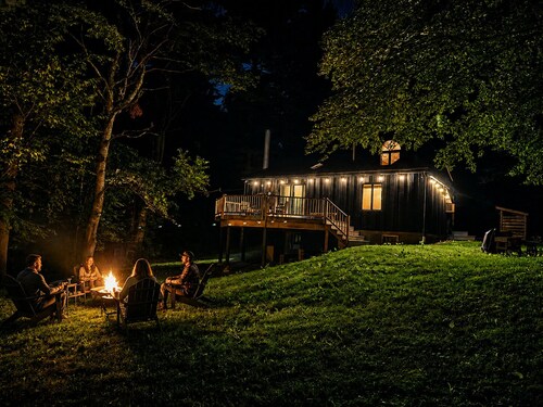 Secluded Cabin in the Woods, where the Berkshires meet the Hudson Valley.
