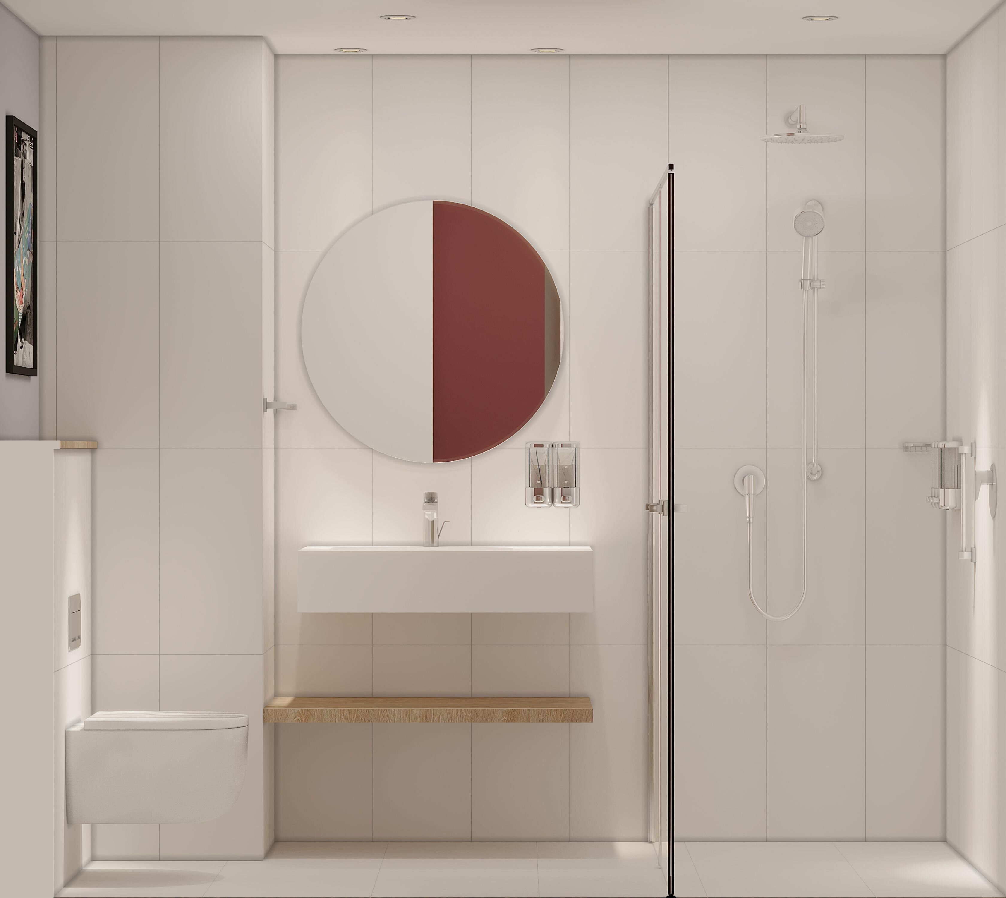 Regadera en el baño