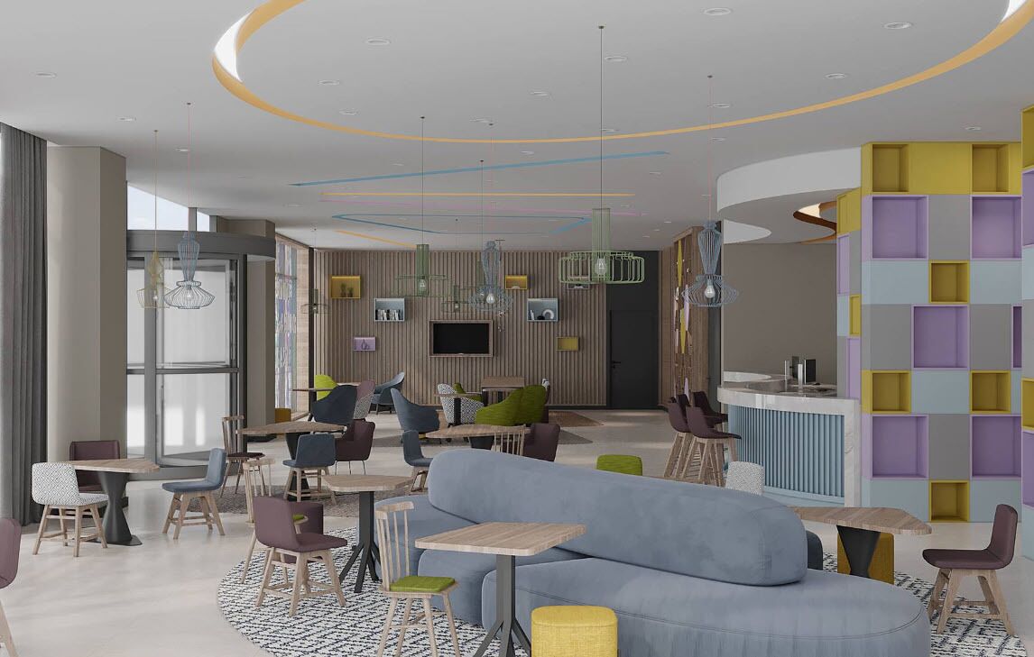 Sala de estar en el lobby