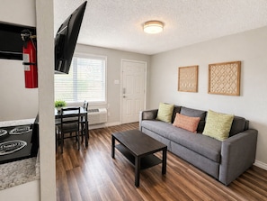 Living area - Cozy 1-bedroom apartment in peaceful Dallas with AC (Dallas)