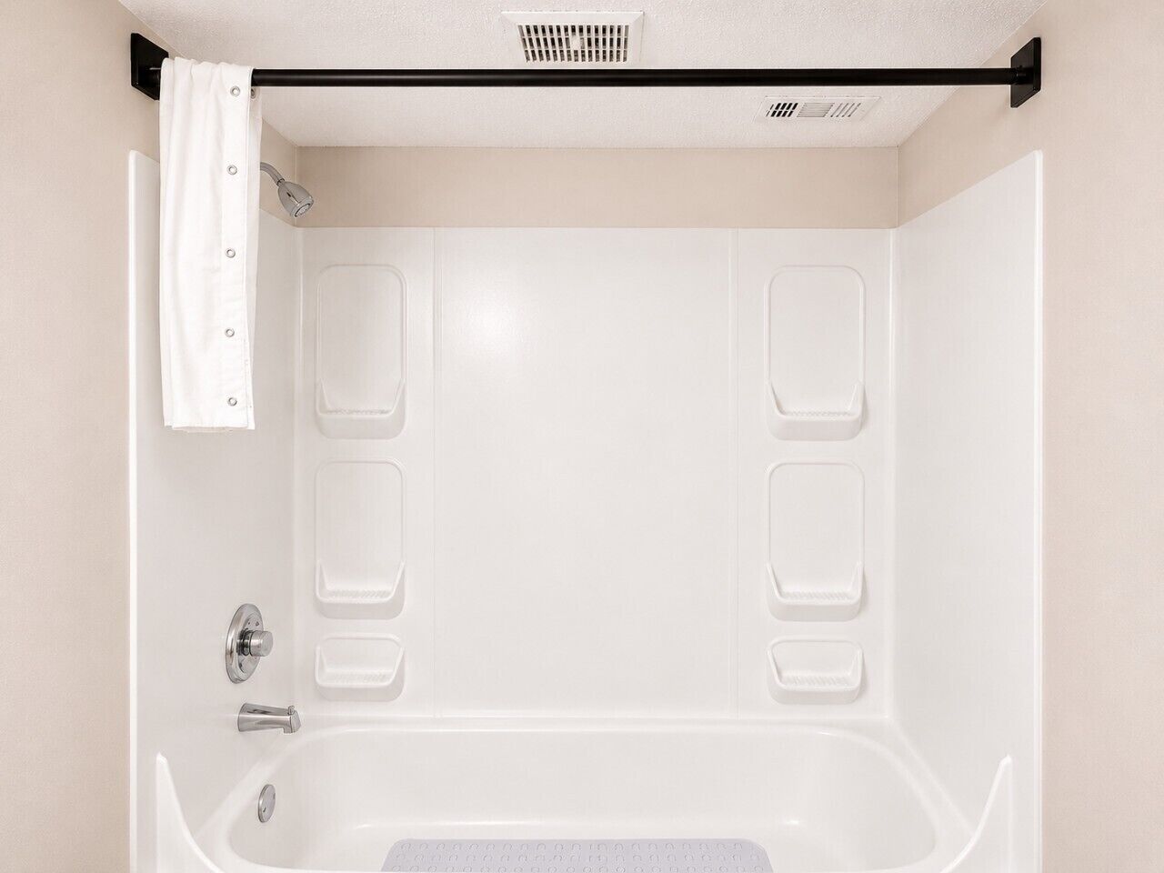 Hair dryer, towels