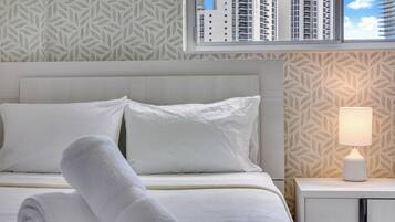 Iron/ironing board, travel crib, WiFi (free), bed sheets