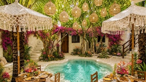 Outdoor dining - Hotel Holbox Centro (Holbox)