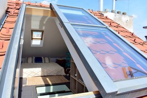Exterior - Rooftop terrace loft apartment, home cinema (Praha 10)