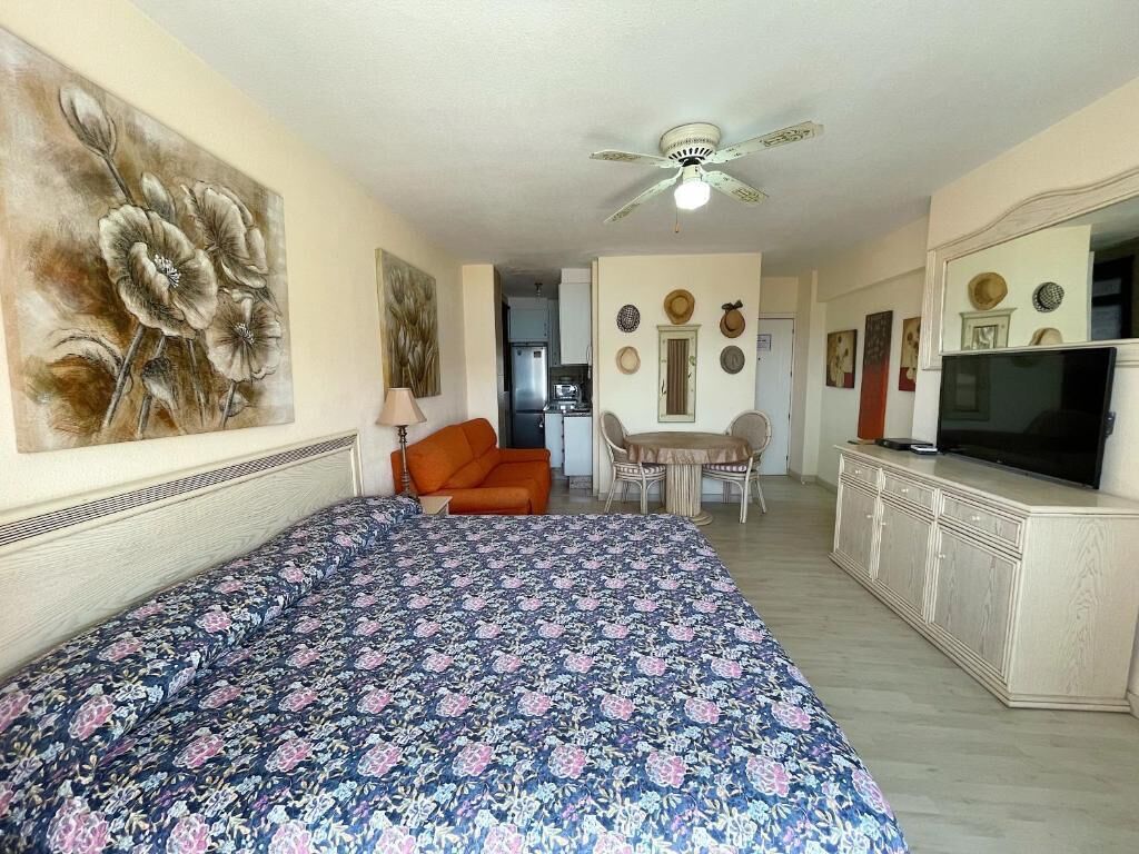 Studio, Balcony, Sea View | Living area | Flat-screen TV
