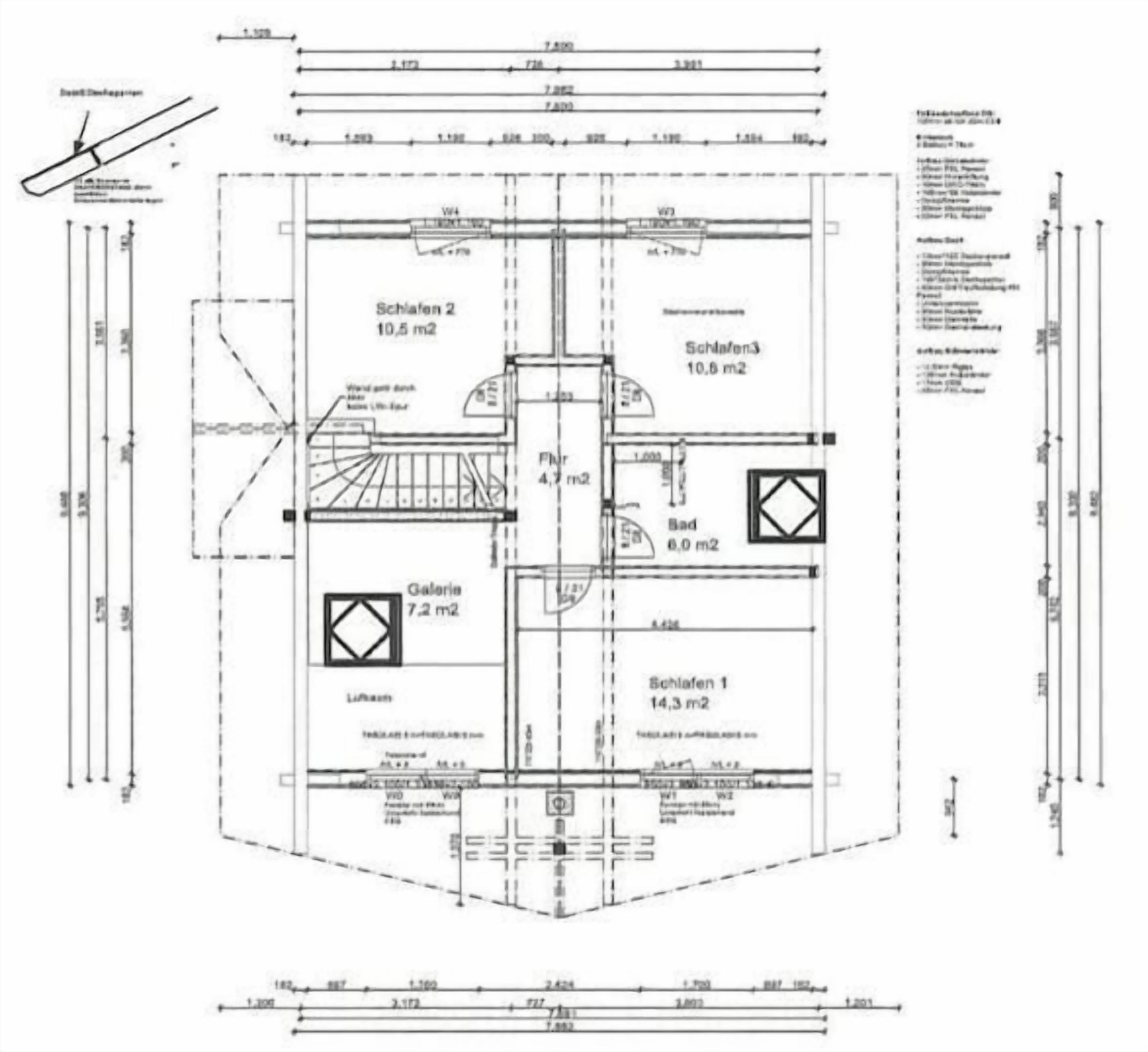 A floor plan of a hotel with three bedrooms, a bathroom, and a living area.