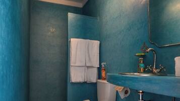 Double Room, Mountain View | Bathroom | Shower, hair dryer, towels, soap