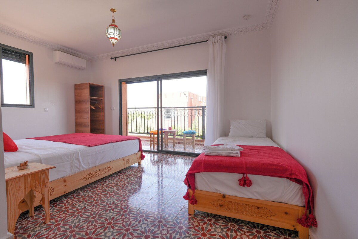 Triple Room, Balcony, Pool View