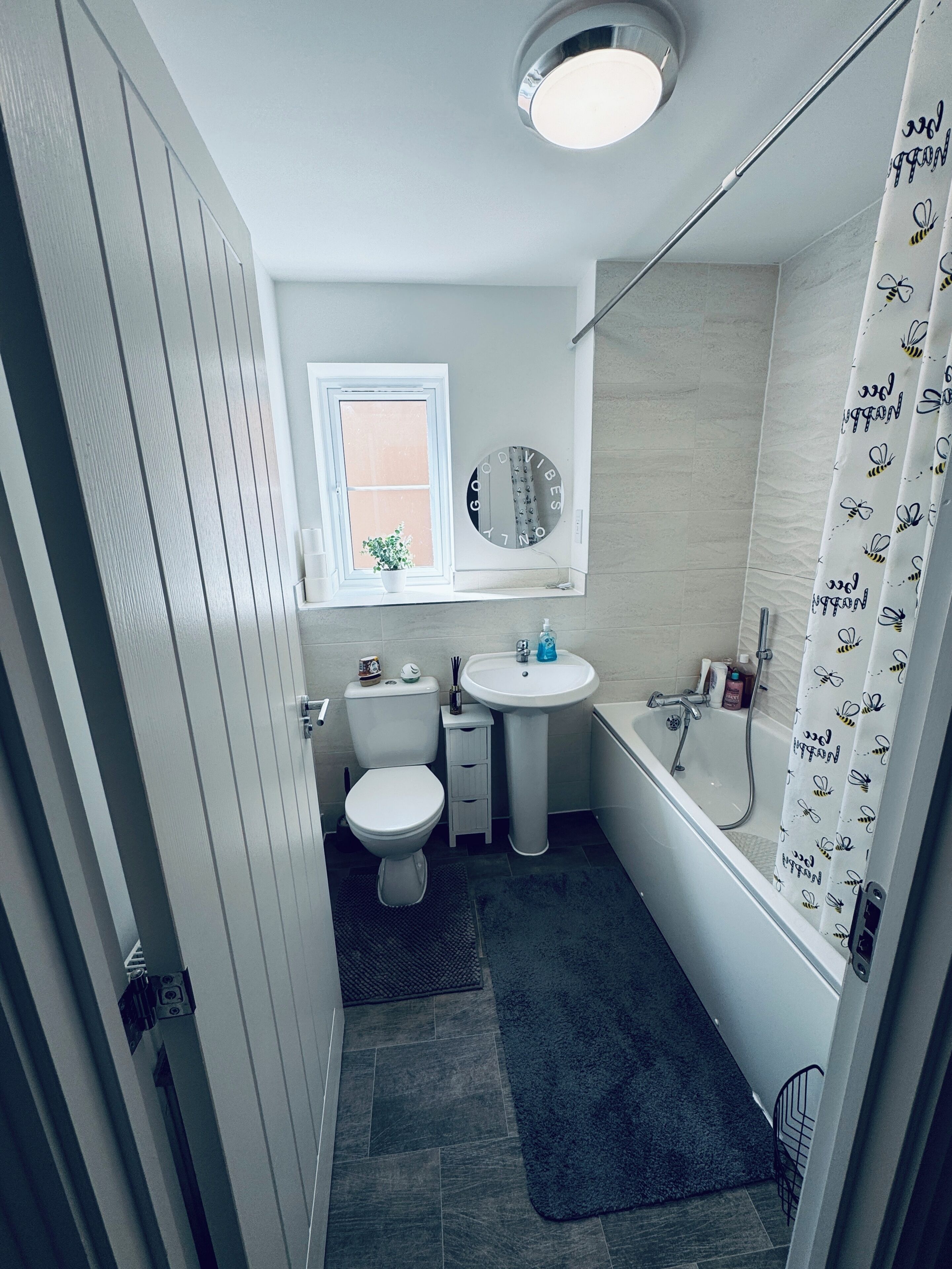Towels, soap, toilet paper