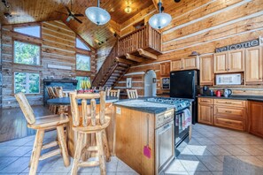 Private kitchen - Large Grand Bend Log Home: Relax, Golf, Swim, Hike (South Huron)