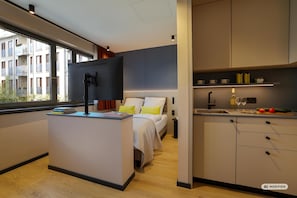 Quarto standard, 1 cama Queen, cozinha (Full Kitchen)