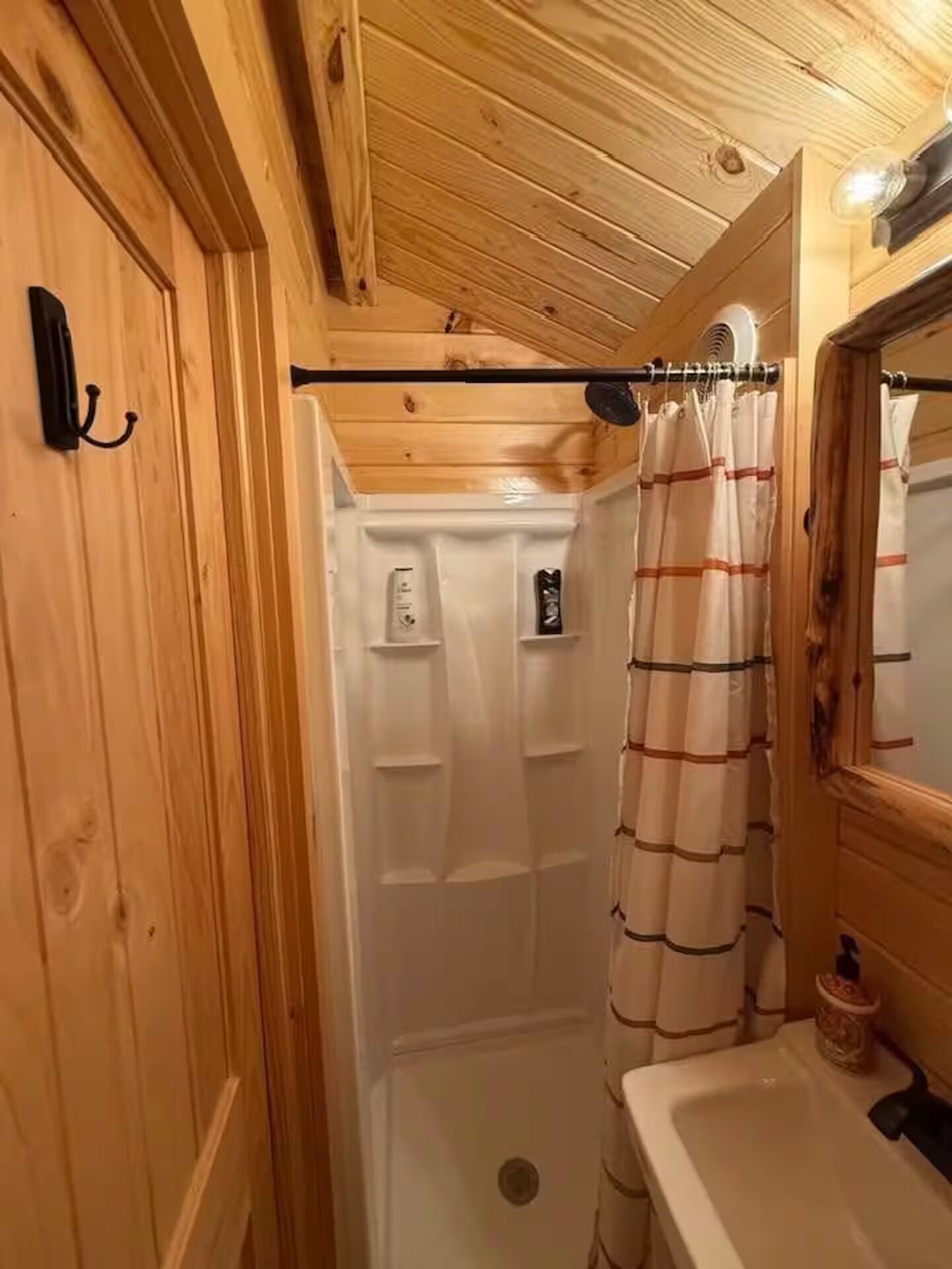 Shower, hair dryer