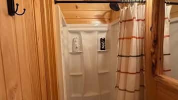 Shower, hair dryer
