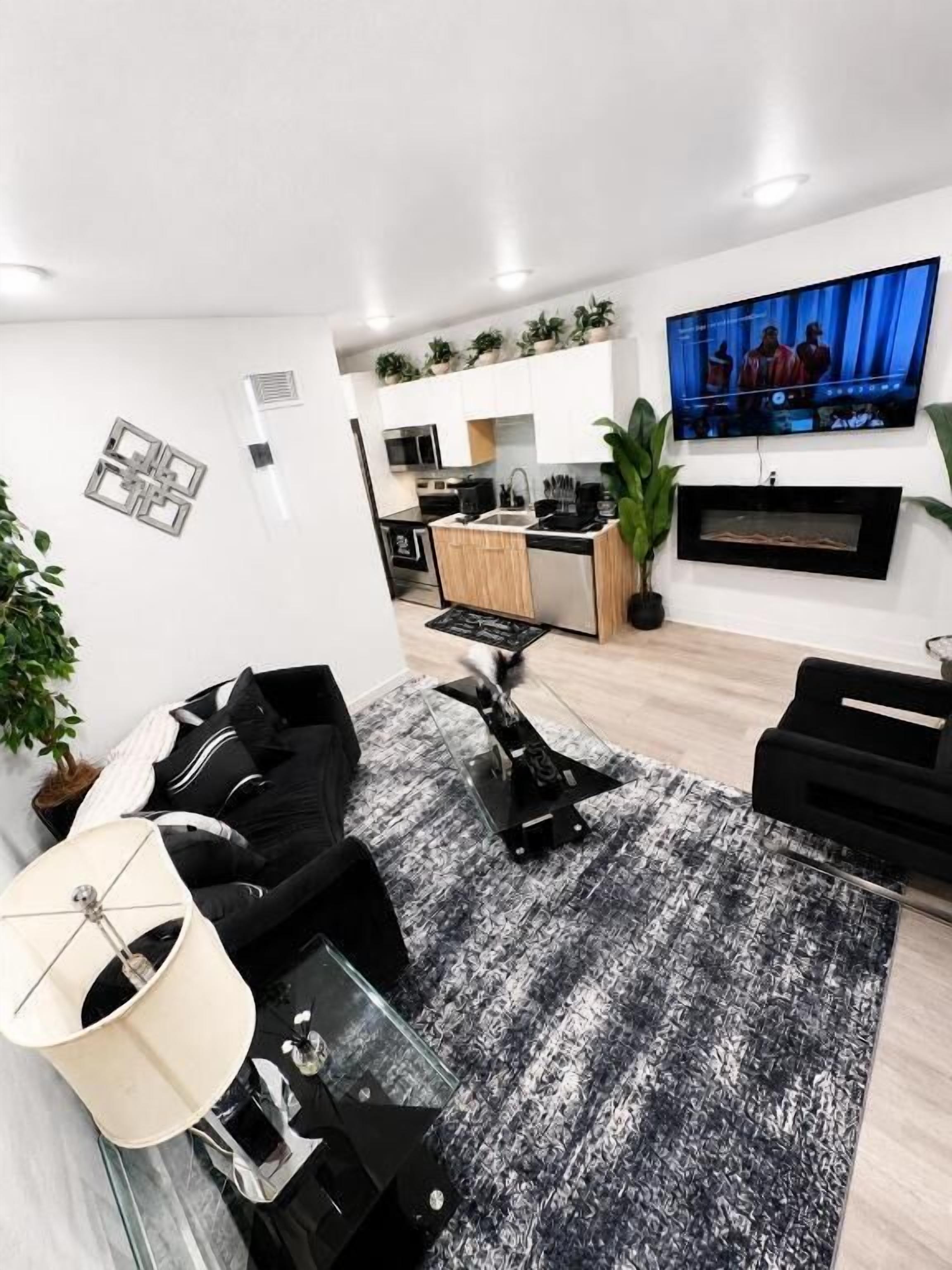 Apartamento, vista para a cidade | Área de estar