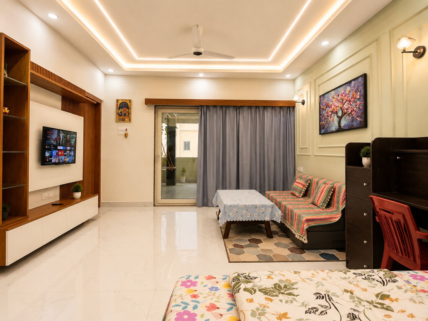 Desk, iron/ironing board, free WiFi, bed sheets