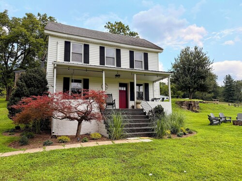 Mid-Century Farmhouse w/ Fire Pit & Creeks