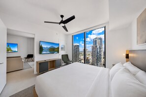 1 slaapkamer, een strijkplank/strijkijzer, gratis wifi, beddengoed