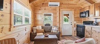 Cozy tiny cabin in Carolina Foothills nestled between Historic Landrum and Tryon