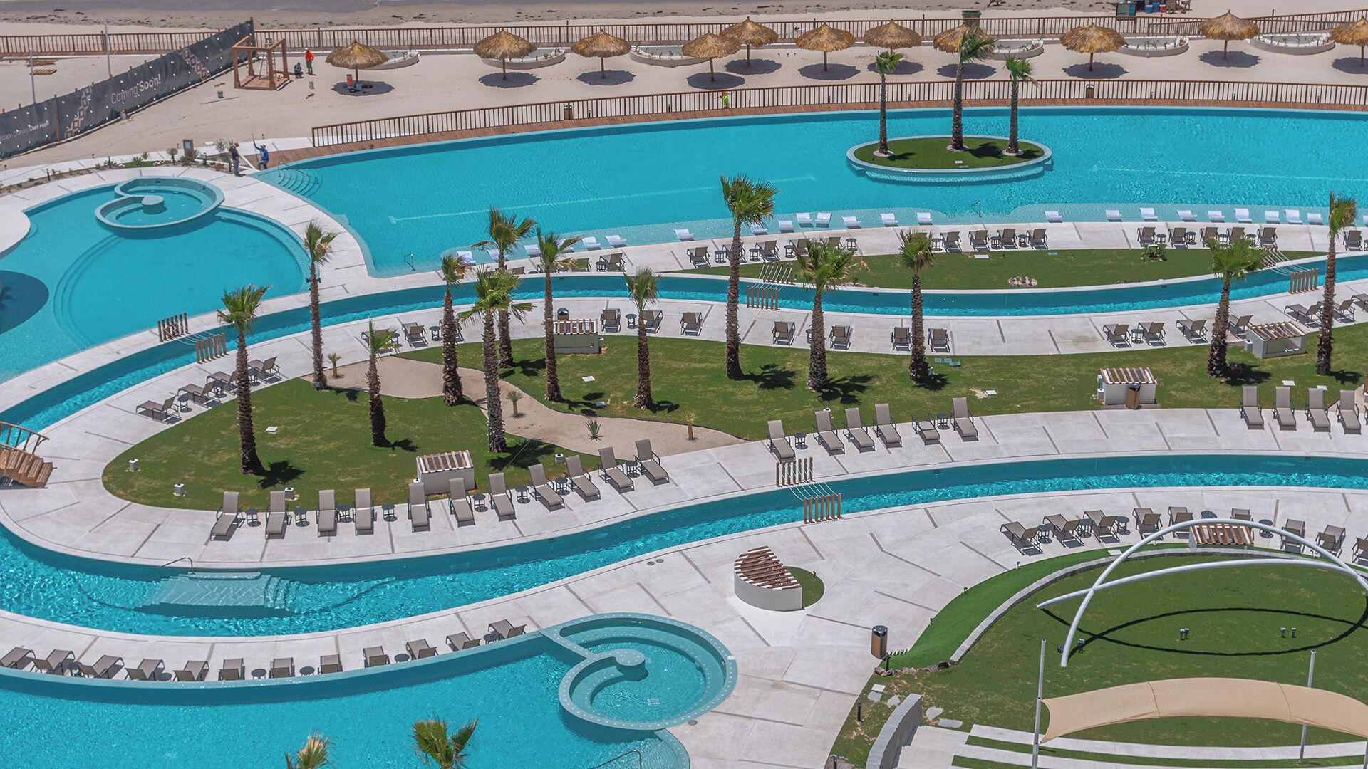A heated pool