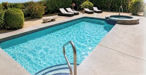 Pool - Mountain View Santa Fe Villa with Private Spa, Heated Pool by Joshua Tree (Desert Hot Springs)