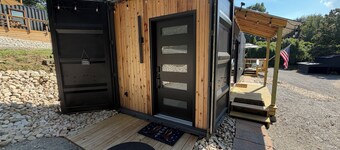 Modern shipping container home