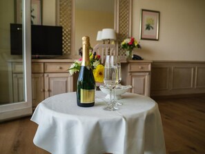 Living room - Wundervolles Studio am Kurpark in Bad Birnbach (Bad Birnbach)