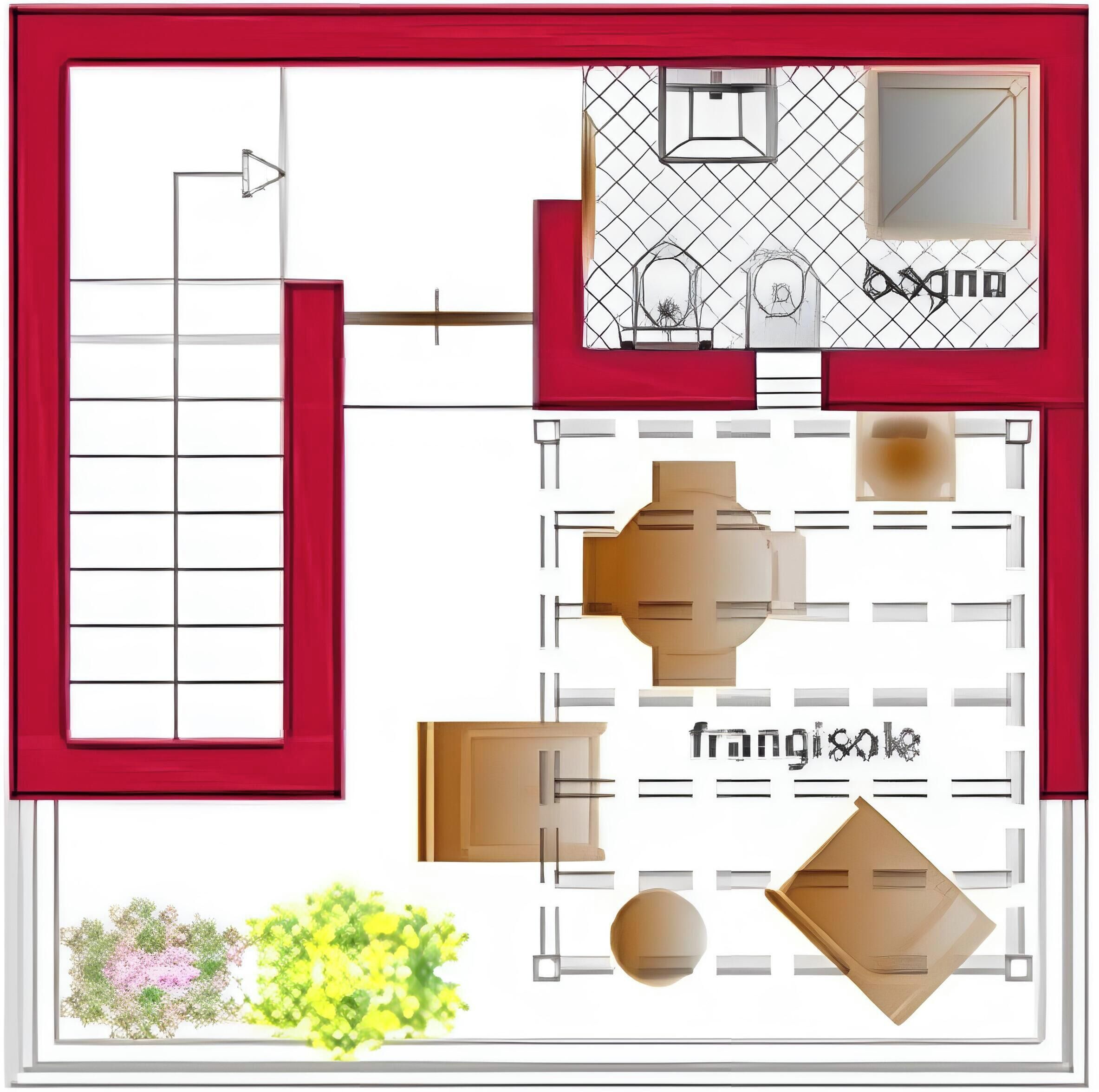 مخطط تصميم الطابق