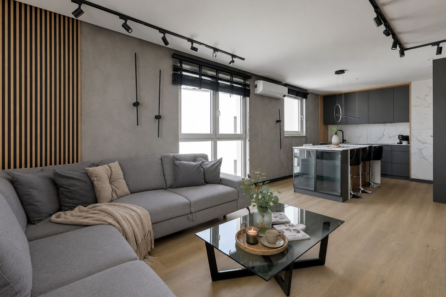 Superior Apartment, Balcony, Courtyard View | Living area | 40-inch flat-screen TV with cable channels, Netflix, Hulu
