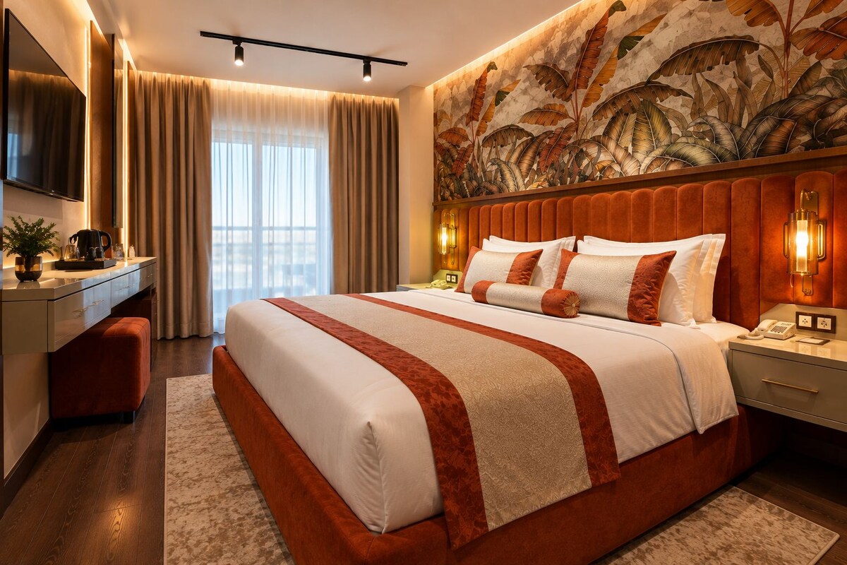 Deluxe single room, River and City View | Premium bedding, down comforters, Tempur-Pedic beds