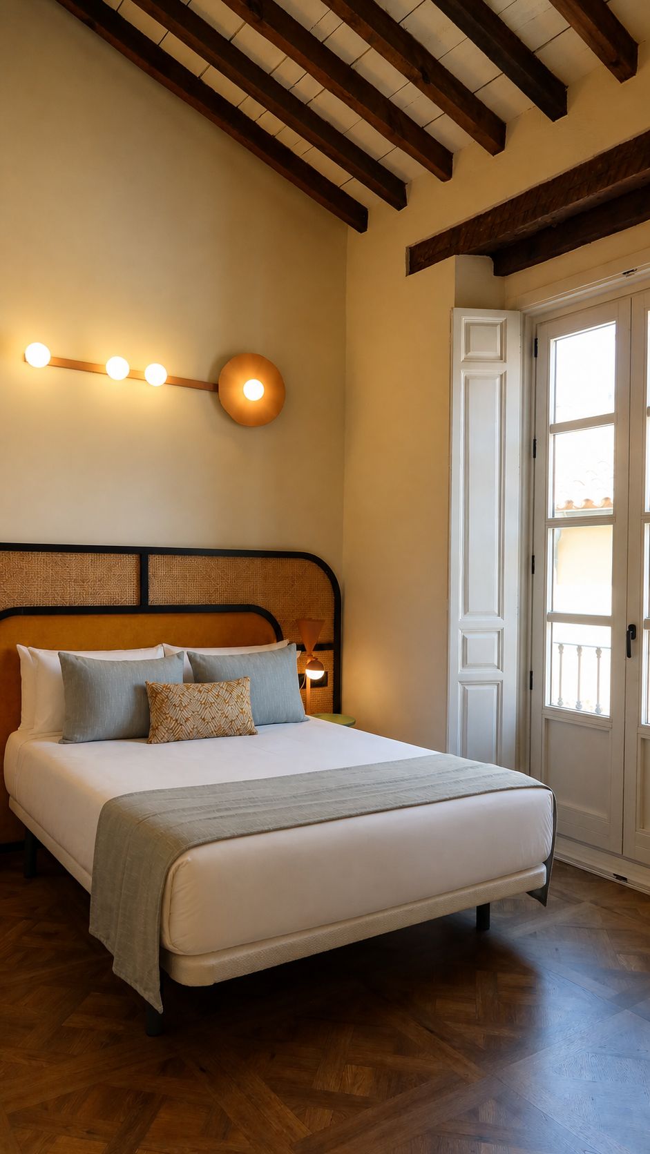 Habitación Confort doble | Minibar con artículos gratuitos y escritorio