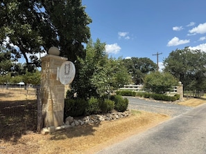 A stone marker with the name 'Fulton' and a number '372' indicating a specific location.