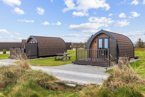 Luxury Glamping pod at Spey Bay on the Moray Coast