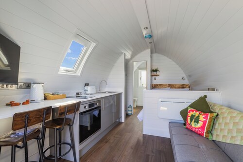 Luxury Glamping pod at Spey Bay on the Moray Coast
